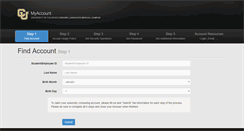 Desktop Screenshot of myaccount.ucdenver.edu